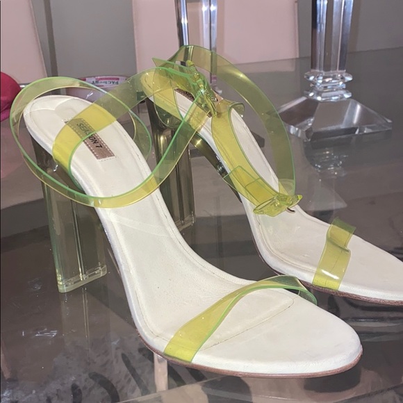 Yeezy Shoes - Yeezy lime lucite sandal